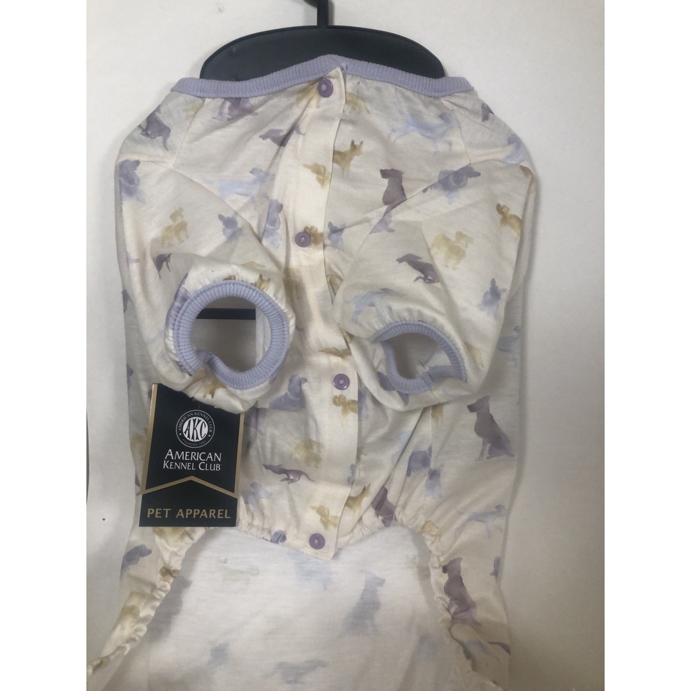 American Kennel Club Dog Apparel Spring Outfit Purple Beige Size L‎ NEW